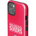 NBA Philadelphia 76ers Standard - Red iPhone 14 Impact Case