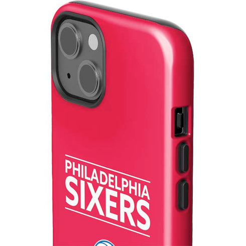 NBA Philadelphia 76ers Standard - Red iPhone 15 Impact Case