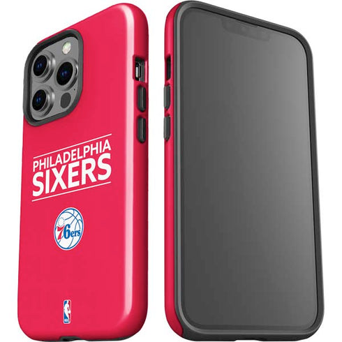 NBA Philadelphia 76ers Standard - Red iPhone 15 Pro Impact Case