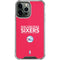 NBA Philadelphia 76ers Standard - Red iPhone 14 Pro Max Clear Case