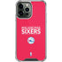 NBA Philadelphia 76ers Standard - Red iPhone 14 Pro Max Clear Case