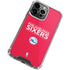 NBA Philadelphia 76ers Standard - Red iPhone 15 Pro Max Clear Case