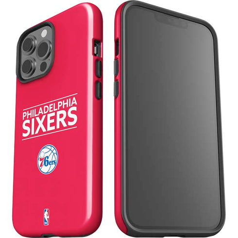 NBA Philadelphia 76ers Standard - Red iPhone 15 Pro Max Impact Case