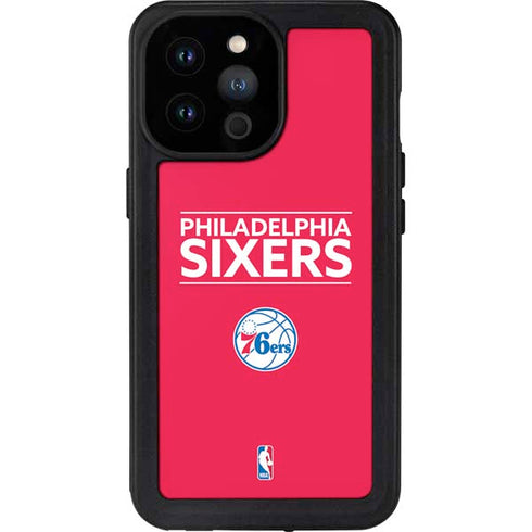 NBA Philadelphia 76ers Standard - Red iPhone 14 Pro Max Waterproof Case