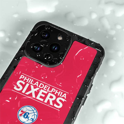 NBA Philadelphia 76ers Standard - Red iPhone 14 Pro Max Waterproof Case