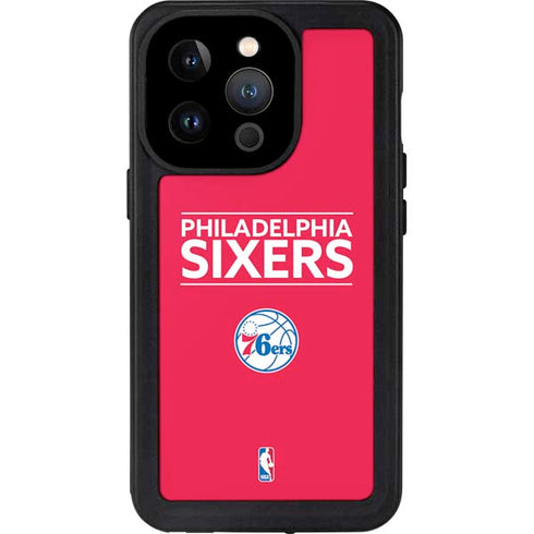 NBA Philadelphia 76ers Standard - Red iPhone 14 Pro Waterproof Case