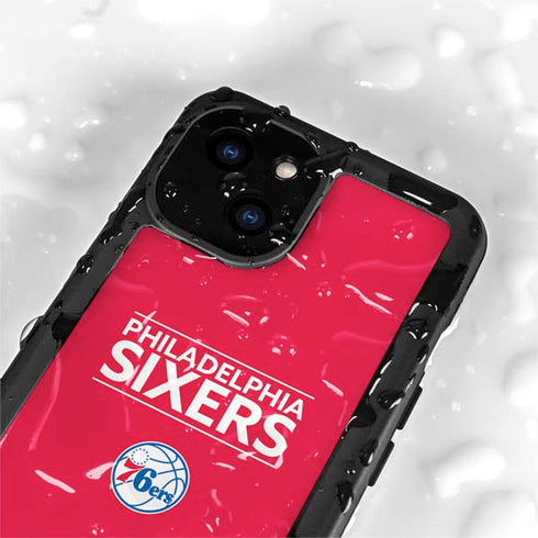 NBA Philadelphia 76ers Standard - Red iPhone 15 Waterproof Case