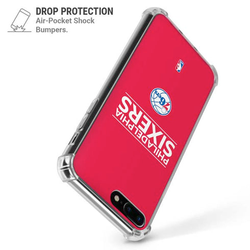 NBA Philadelphia 76ers Standard - Red iPhone 7/8 Plus Clear Case