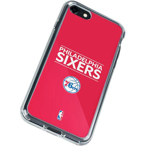 NBA Philadelphia 76ers Standard - Red iPhone SE (2nd & 3rd Gen) Clear Case