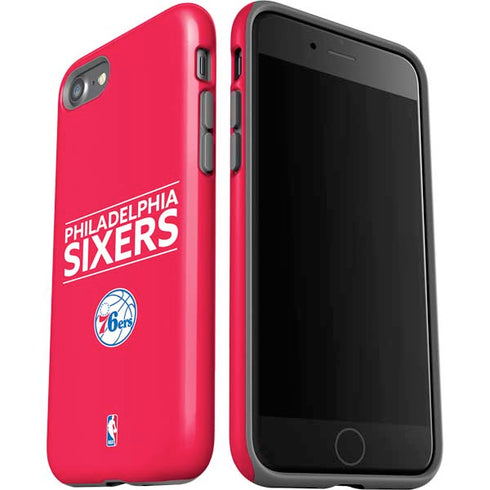 NBA Philadelphia 76ers Standard - Red iPhone SE (2nd & 3rd Gen) Pro Case