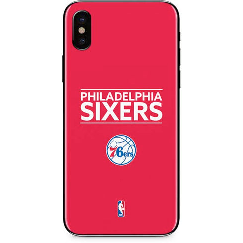 NBA Philadelphia 76ers Standard - Red iPhone X Skin