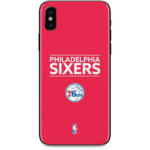 NBA Philadelphia 76ers Standard - Red iPhone XS Skin