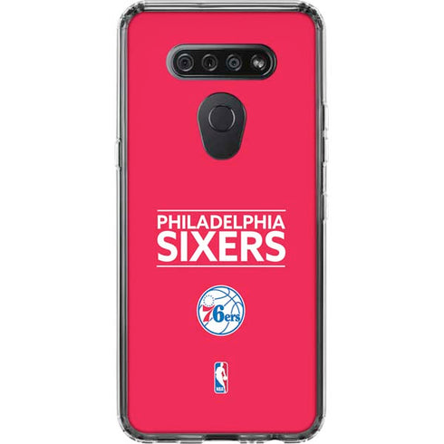 NBA Philadelphia 76ers Standard - Red LG K51/Q51 Clear Case