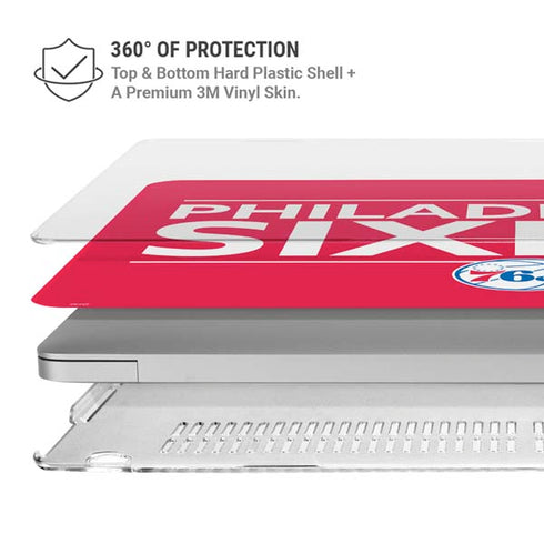 NBA Philadelphia 76ers Standard - Red MacBook Pro 13in (2020) Case plus Skin