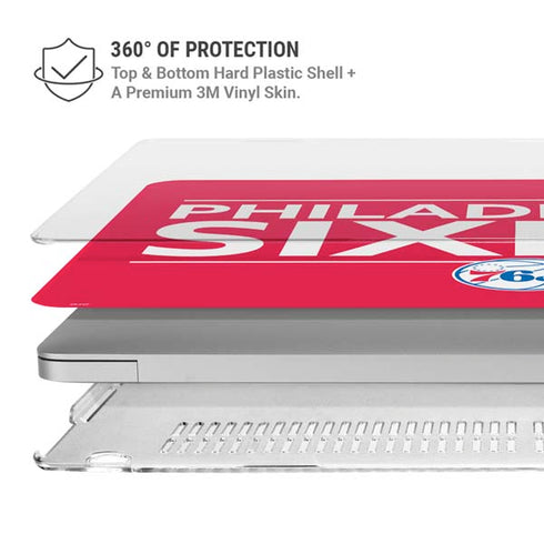 NBA Philadelphia 76ers Standard - Red MacBook Pro 16in (2019-20) Case plus Skin