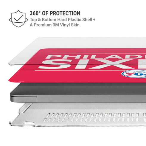 NBA Philadelphia 76ers Standard - Red MacBook Pro 16in (2021-25) Case plus Skin