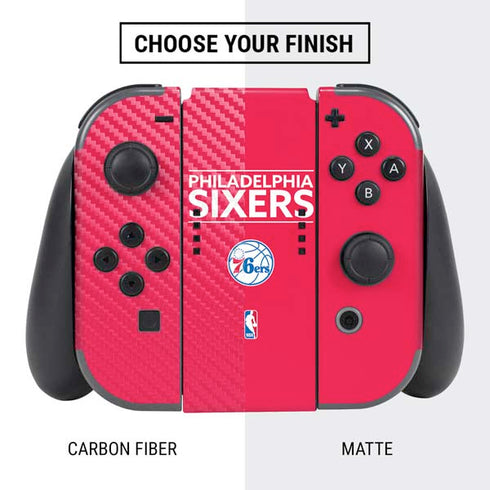 NBA Philadelphia 76ers Standard - Red Nintendo Switch Bundle Skin