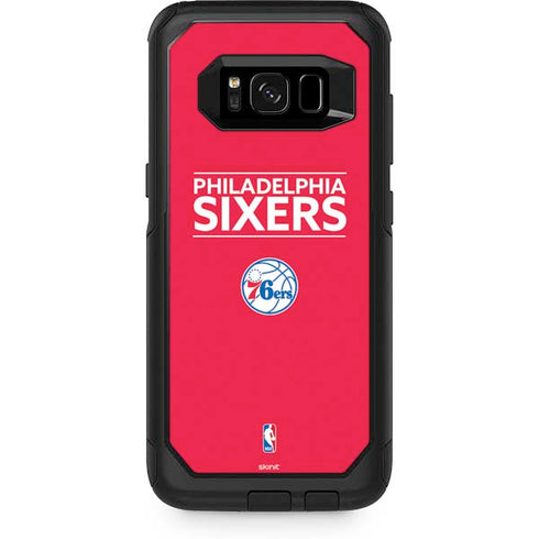NBA Philadelphia 76ers Standard - Red Otterbox Commuter Galaxy Skin