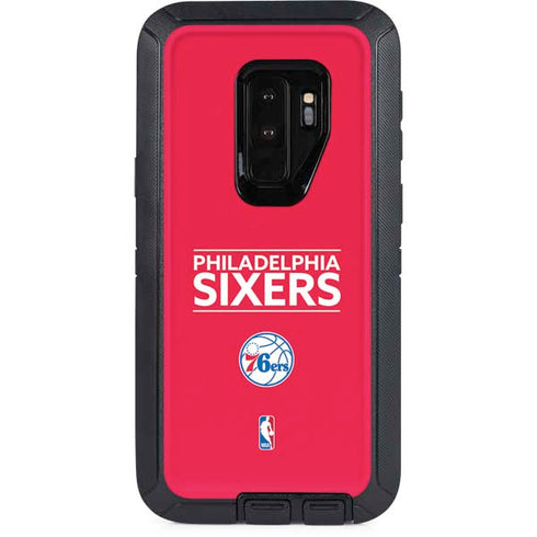 NBA Philadelphia 76ers Standard - Red Otterbox Defender Galaxy Skin