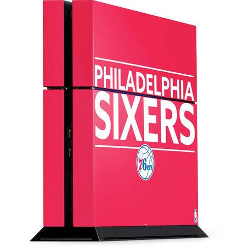 NBA Philadelphia 76ers Standard - Red PS4 Console Skin