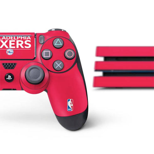 NBA Philadelphia 76ers Standard - Red PS4 Pro Bundle Skin