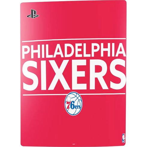 NBA Philadelphia 76ers Standard - Red PS5 Digital Edition Console Skin