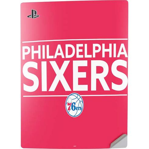 NBA Philadelphia 76ers Standard - Red PS5 Digital Edition Console Skin