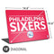 NBA Philadelphia 76ers Standard - Red Universal Laptop 18in (14.6 x 10.6in) Skin