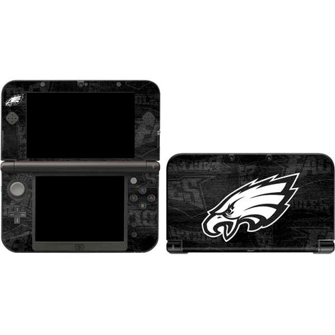 NFL Philadelphia Eagles Black & White 3DS XL 2015 Skin