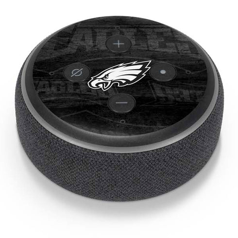 NFL Philadelphia Eagles Black & White Amazon Echo Dot Skin