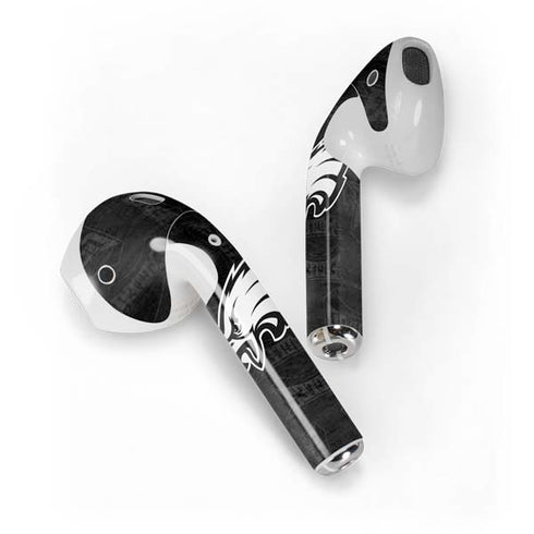 NFL Philadelphia Eagles Black & White Apple AirPods Skin