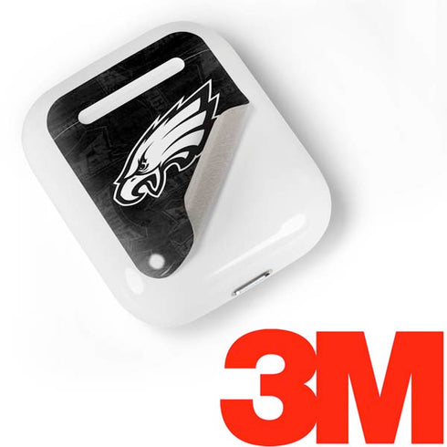 NFL Philadelphia Eagles Black & White Apple AirPods Skin