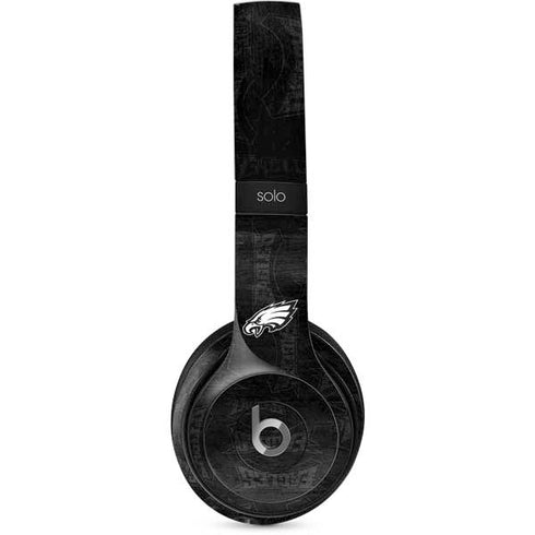 NFL Philadelphia Eagles Black & White Beats Solo 2 Wired Skin
