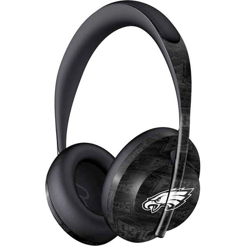NFL Philadelphia Eagles Black & White Bose Noise Cancelling Headphones 700 Skin