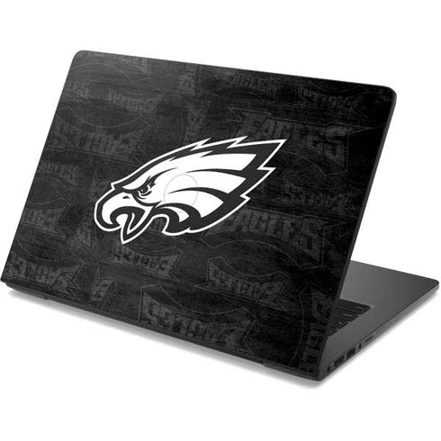 NFL Philadelphia Eagles Black & White Dell Chromebook Skin