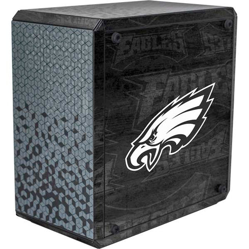 NFL Philadelphia Eagles Black & White Cooler Master MasterBox Q300L Mini Tower Skin