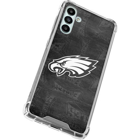 NFL Philadelphia Eagles Black & White Galaxy A13 5G Clear Case