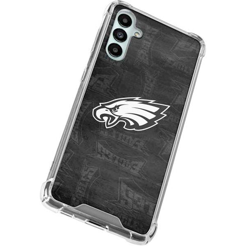 NFL Philadelphia Eagles Black & White Galaxy A15 5G Clear Case