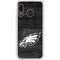 NFL Philadelphia Eagles Black & White Galaxy A20 Clear Case