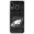 NFL Philadelphia Eagles Black & White Galaxy A20 Clear Case