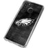 NFL Philadelphia Eagles Black & White Galaxy A21 Clear Case