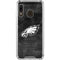 NFL Philadelphia Eagles Black & White Galaxy A30 Clear Case