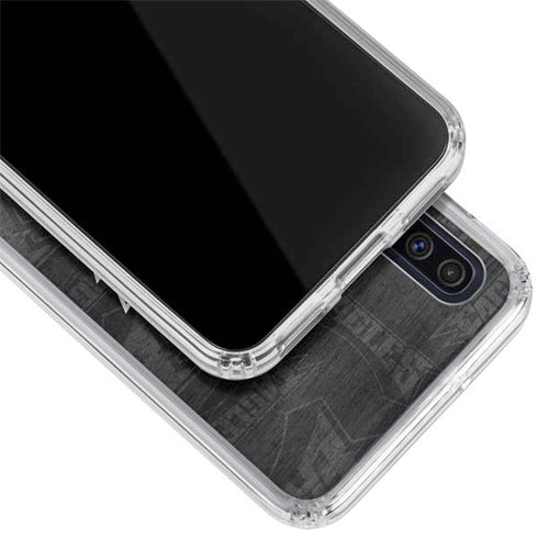 NFL Philadelphia Eagles Black & White Galaxy A50 Clear Case