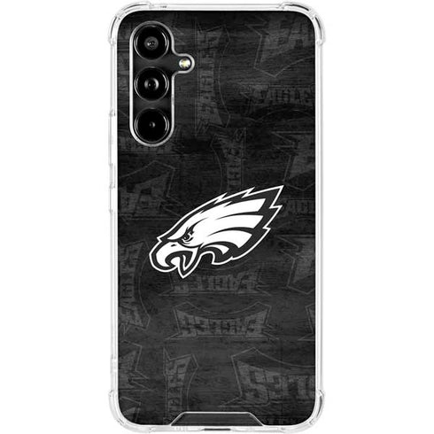 NFL Philadelphia Eagles Black & White Galaxy A54 5G Clear Case