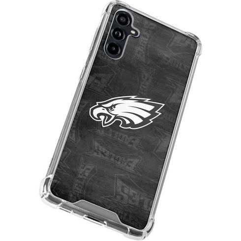 NFL Philadelphia Eagles Black & White Galaxy A54 5G Clear Case