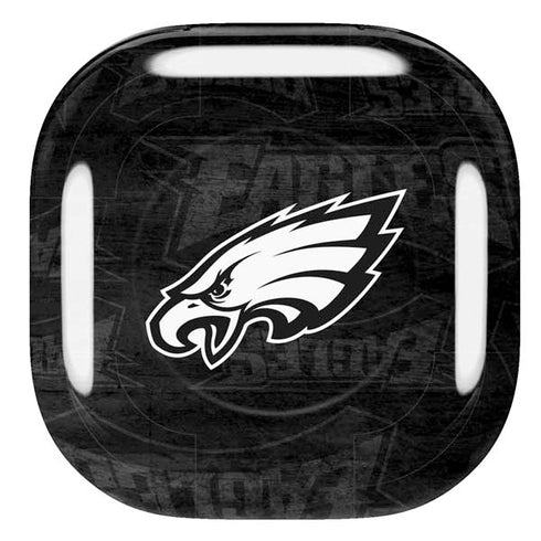 NFL Philadelphia Eagles Black & White Galaxy Buds Pro Skin