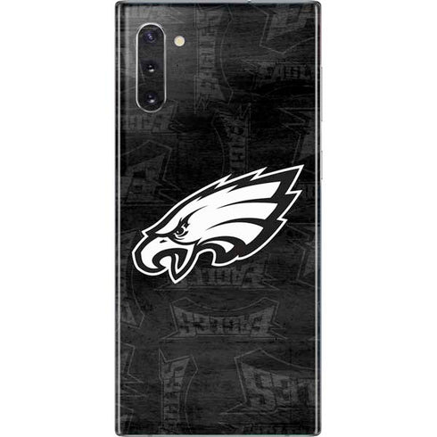 NFL Philadelphia Eagles Black & White Galaxy Note 10 Skin