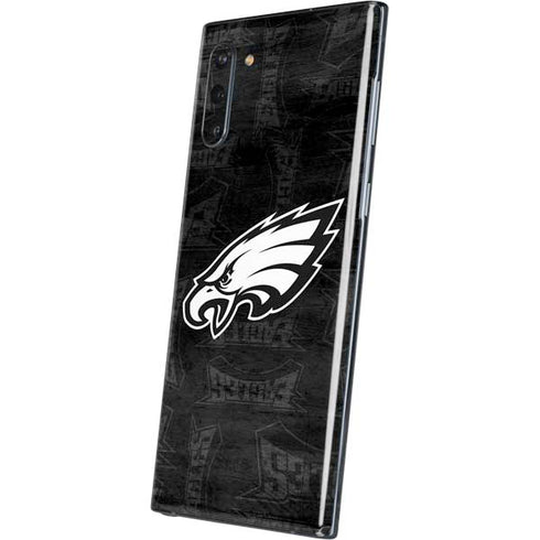 NFL Philadelphia Eagles Black & White Galaxy Note 10 Skin