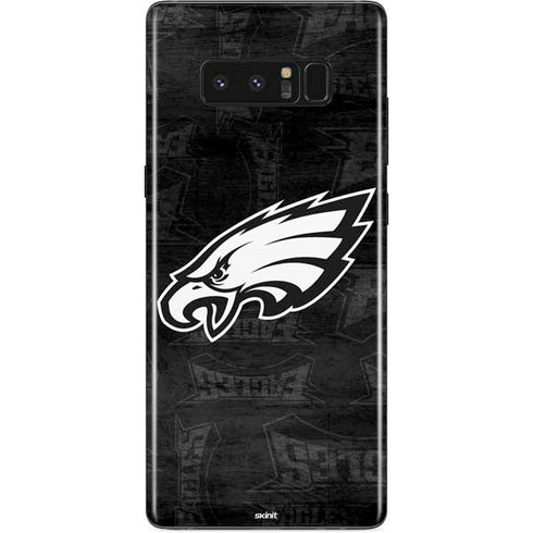 NFL Philadelphia Eagles Black & White Galaxy Note 8 Skin