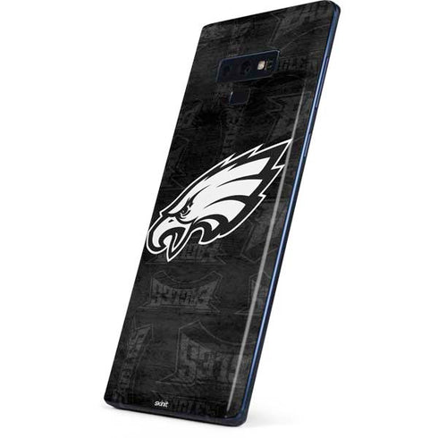 NFL Philadelphia Eagles Black & White Galaxy Note 9 Skin